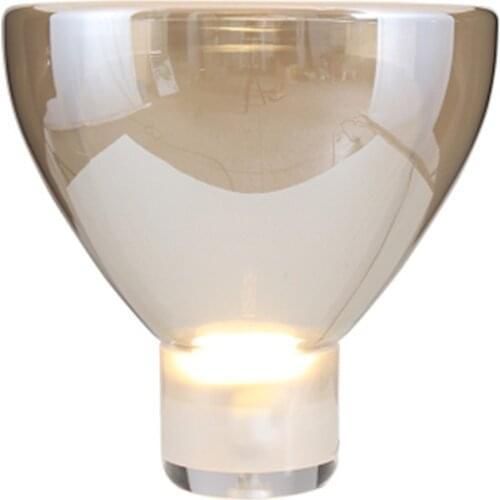 Nordic minimalist table lamp designer creative study room living room bedroom hotel glass decorative table lamp