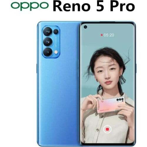 Original Oppo Reno 5 Pro 5G Smart Phone 4350mAh Battery 6400MP Camera 65W Super Charger Google Play Store 6.55 Inch Smart Phone