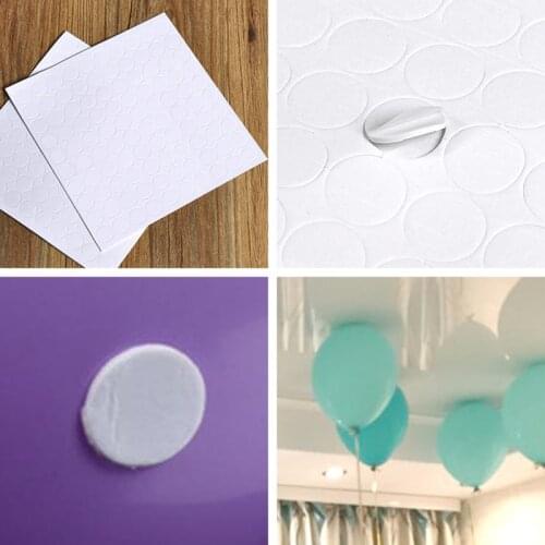100 Points Balloon Attachment Glue Dot Attach Balloons To Ceiling or Wall Sticker Birthday Party Wedding Decorations Supplies