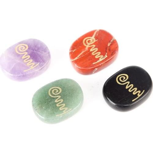 Reiki Fire Serpent Symbol Yoga Spiritual Chakra Meditation Natural Crystal stone Ornaments