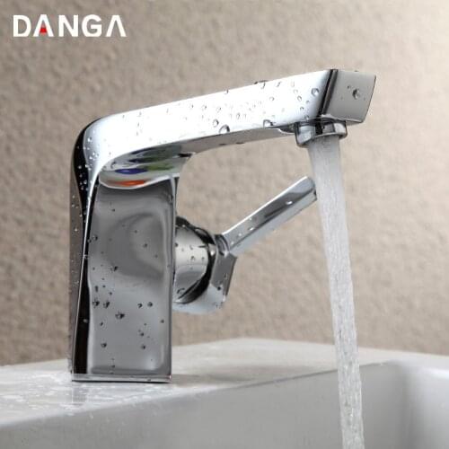 Basin Faucets Bathroom Sink Tap Hot and Cold Water Tap Electroplated Bathtub Mixer Toilet Single Handle Washbasin Faucet