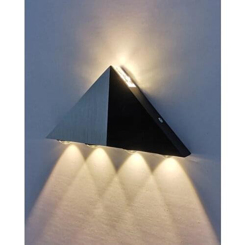 LED wall sconce 5W 9W simple triangle wall light indoor home porch track lamp AC85-265V kitchen bedroom decoration lights