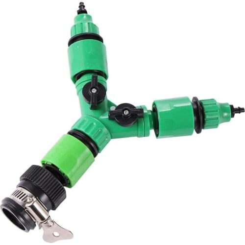 Irrigation Y-connector 2-way faucet accessories irrigation valve hose diverter 2-way quick connector adapter 1 Set
