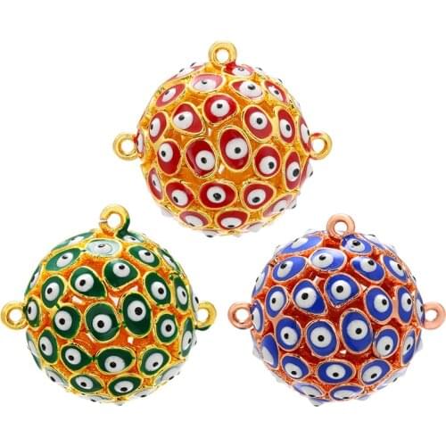 ZHUKOU 23x25mm Unique three hooks necklace and pendant connector for women necklace jewelry accessories Making model: VK78