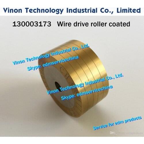 1pc) 130003173 Wire Drive Roller with 4 grooves C006, Ø50xØ8x24t for ROBOFIL 290,300,310 Charmilles edm parts 200543799, 630003