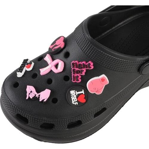 1pcs PVC Heart for Crocs Charms Jeans Accessories Slippers Sneakers Kawaii Decorations Shoes Wholesale for Crocs Jibz