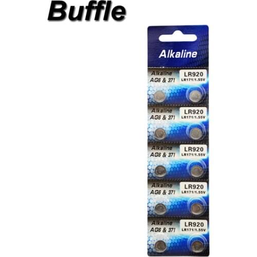 10x Buffle AG6 Button Battery Electronic Remote Control 1.55V LR920 SR920SW V371 SR927 171 Button Coin Cell Batteries