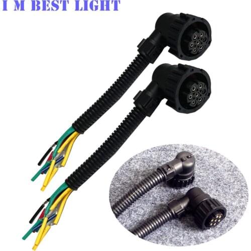 10Pcs Scania 7 Pin Wires Connector Kit Car Male Plug For Volvo Heavy Truck Tail Light Assembly Connector Wire For Dongfeng