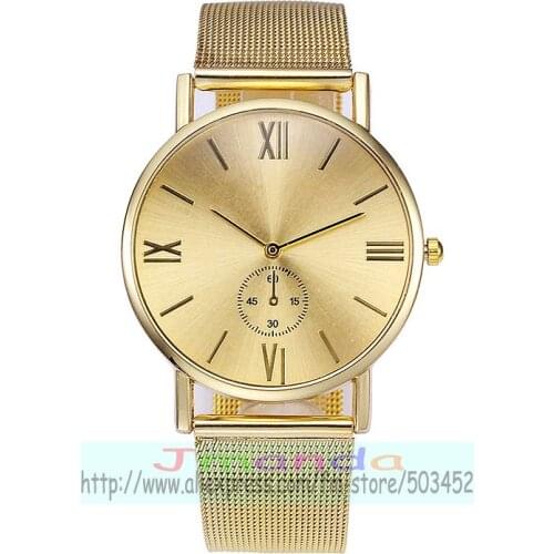 100pcs/lot E-fashion mesh watch two pointed two hands wrap quartz casual mesh wrist watches wholesale alloy mesh watch