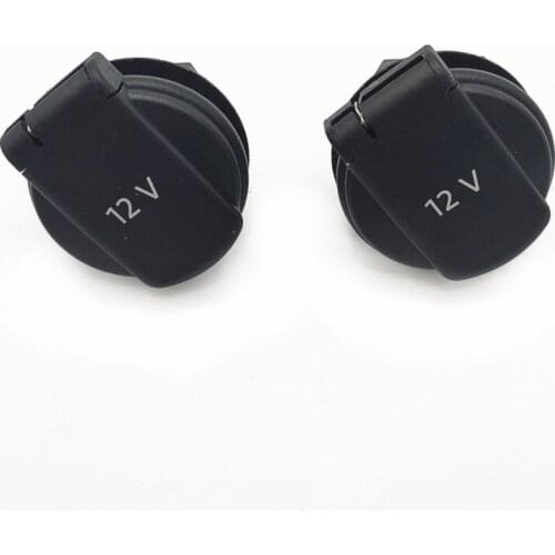 2Pcs Car Interior Accessories Central Armrest Box Back Cover 12v Power Cover Tension sleeve flip For Tiguan