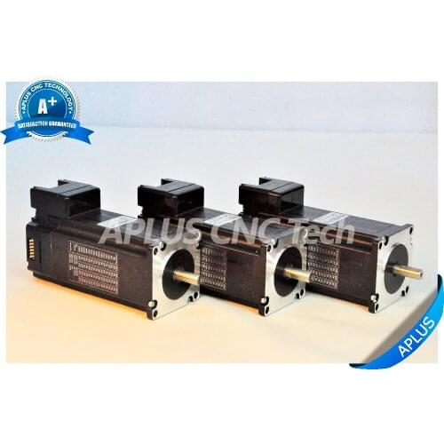 3 PCS NEMA 23 Integrated Stepper Motor, 396oz-in 112mm 4.2A, All in One