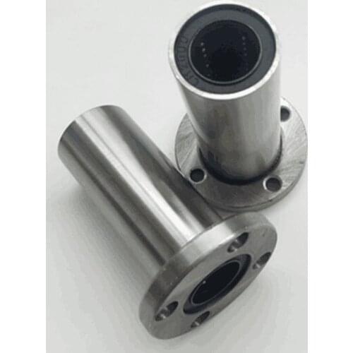 50pcs/lot LMF16LUU 16mm 16*28*70mm long round Flange linear ball bearings bushing 3D printer parts CNC 16x28x70mm