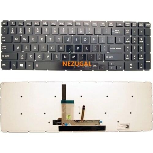 English keyboard for Toshiba Satellite L50-B L55-B S50-B L55DT-B S55-B US Laptop Keyboard black with Backlight