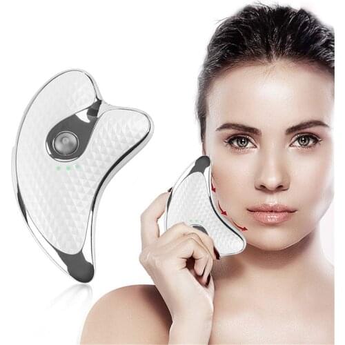 Face Neck Microcurrent Guasha Massage Machine Face Wrinkle Removal Device Body Slimming Massager Electirc Facial Skin Massage