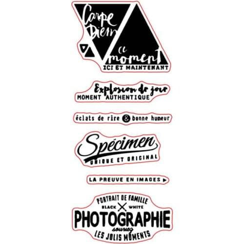 French Transparent Clear Stamp for DIY scrapbooking/Card Making C414