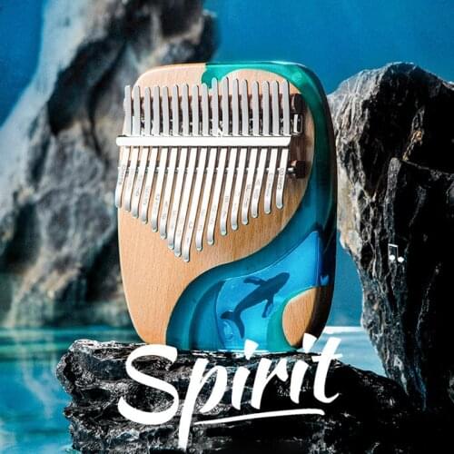 Kalimba Mbira 17 Keys Body Thumb Piano Wood Dolphin Mahogany Mbira Musical Instrument High Quality Music Box Gift Girlfriend Kid
