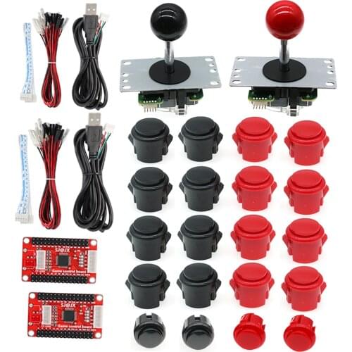 Copy Sanwa JLF-TP-8YT OBSF-30 Push Button Kit USB To PC PS3 Raspberry Pi Zero Delay Encoder For MAME DIY Arcade Game Control