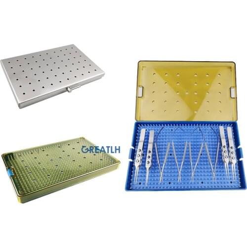 Stainless Steel 8Pcs/set Needle Holders Scissors Forceps Veterinary Ophthalmic Eye Instrument with Sterilization Case