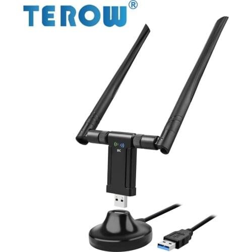 New 2.4G/5.8G Dual-Band Wifi Wireless Network Card 1200m USB3.0 Gigabit Network Card 802.11ac for Desktop PC