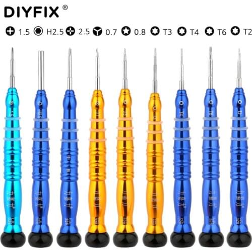 DIYFIX 1Pc Precision Magnetic Screwdriver for iPhone XS Max XR 8 7 6 6S Plus Y-Tip Cross Hex Pentalobe Torx Opening Repair Tools