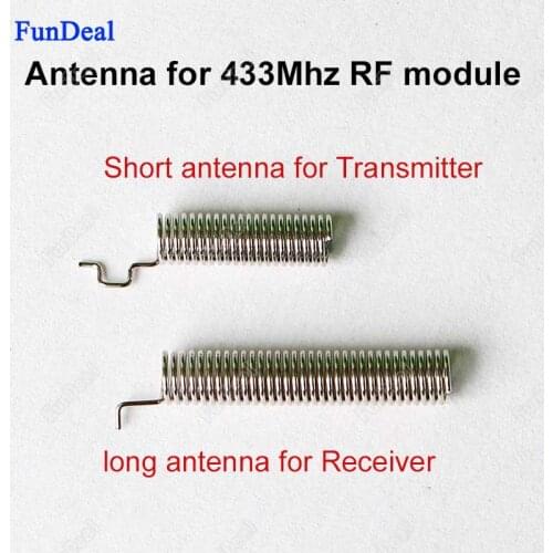 2pcs/set 433 mhz Spring Antenna For RF Receiver and transmitter Module 433MHZ built-in antennas For Wireless Remote Controls DIY