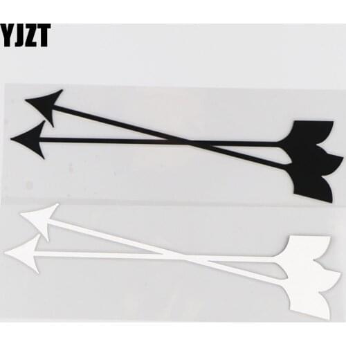 YJZT 18CM*5.5CM Arrow Personality Decorative Vinyl Decals Creative Fashion Car Stickers 1A-0410