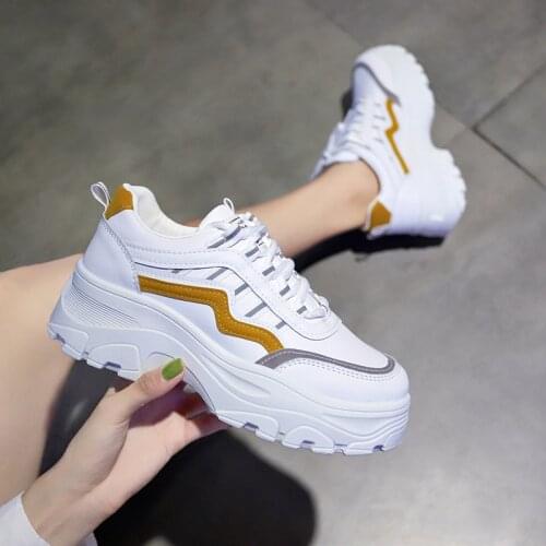 2020 Women Sneakers White Shoes for Woman Outdoor Sport Shoes Female Gym Athletic Walking Shoes Zapatos Filas Mujer U21-44
