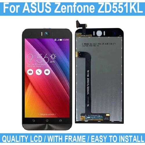 5.5" For ASUS Zenfone Selfie ZD551KL New LCD Digitizer Display Touch Screen With Frame For ZD551KL Replacement LCD Screen Parts