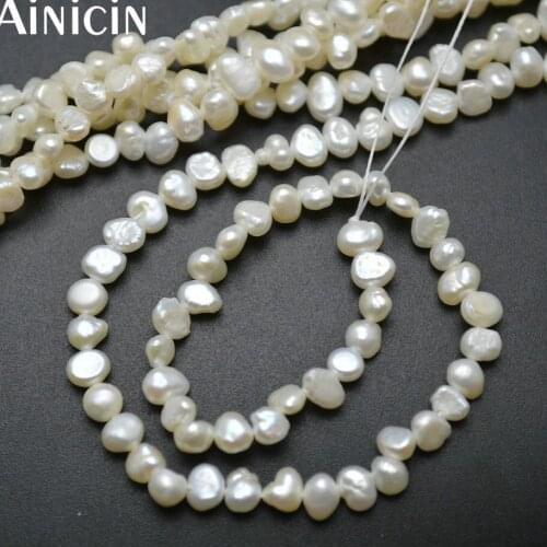 10pcs Natural Freshwater Pearl 4~5mm Free Form Shape Strand Loose Beads Cheap Jewelry Making Materials