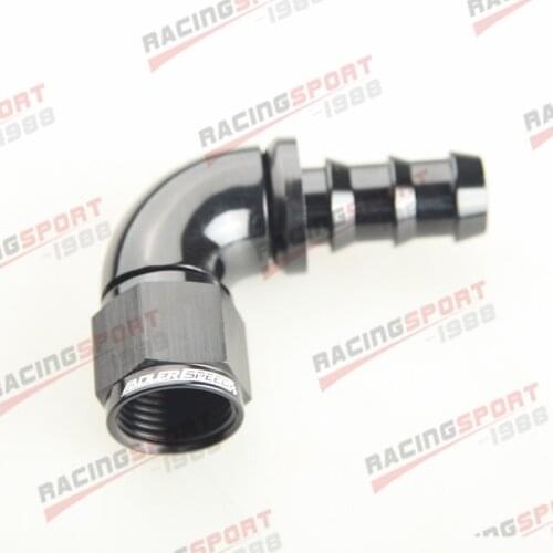 10AN -10AN 90 Degree Push-Lock One Pieces Full Flow Hose End Fitting