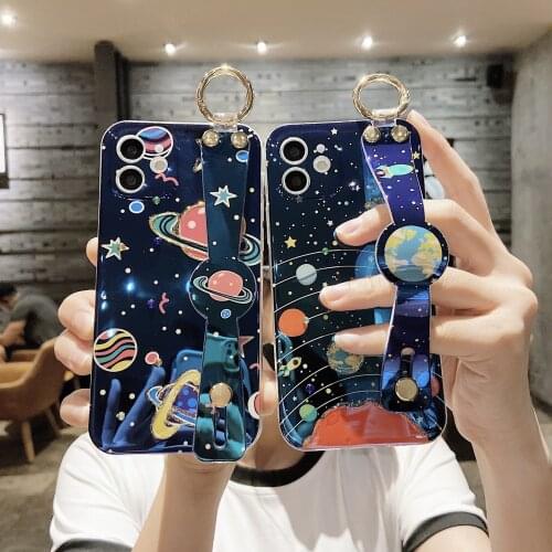 2021 Planet series for IPhone 7 Plus Xs Max 11/12pro Max 12mini Soft TPU All-inclusive Kawayi Couple Phone for iphone xr case
