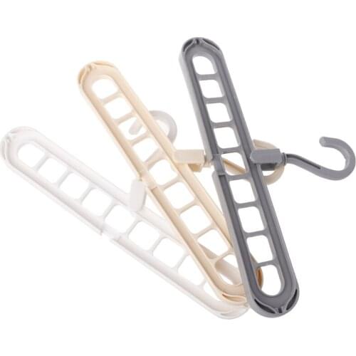 3D Space Saving Magic Clothes Hanger With Hook Cabinet Organizer 360 Rotation Hanger Hooks Random delivery