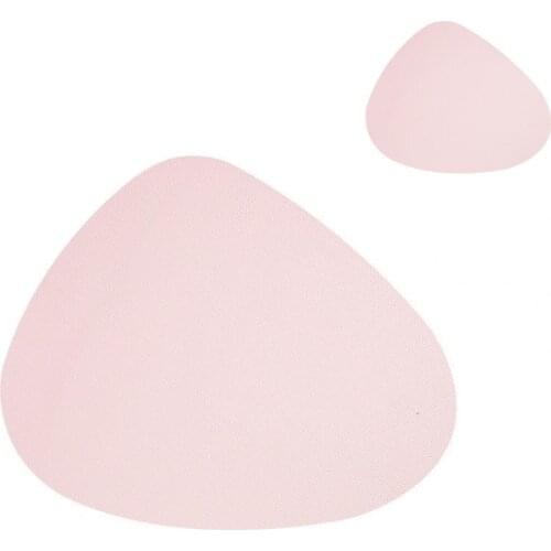 60% Hot Sale 1 Set Cup Mat Eco-friendly Heat Resistant Faux Leather Heat Insulation Table Placemat Table Pad for Kitchen