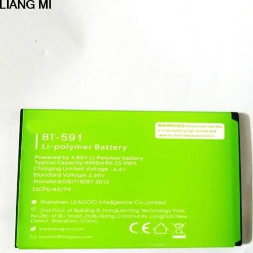 NEW for LEAGOO BT-591 battery kiicaa power 4000mAh Original battery LEAGOO Mobile with phone stander