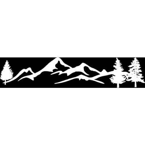 Car Sticker 100cm Tree Mountain Northwest Decal Scene Vinyl Decal Sticker For Car Truck RV High Quality
