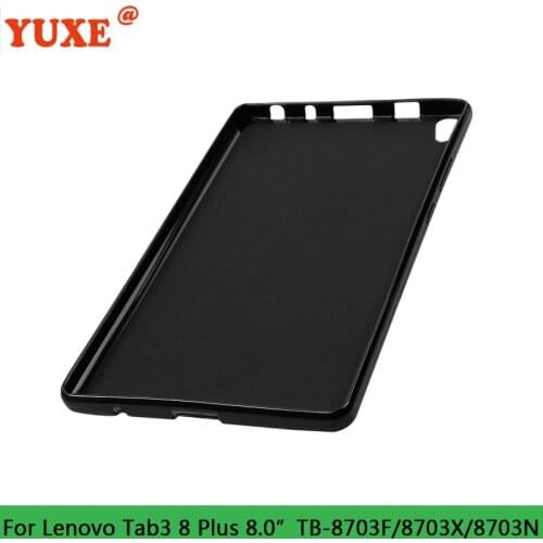 Tablet Case For Lenovo Tab 3 Tab3 8 Plus 8.0" TB-8703F TB-8703X TB-8703N 8.0 inch Funda Back TPU Silicone Anti-Drop Cover