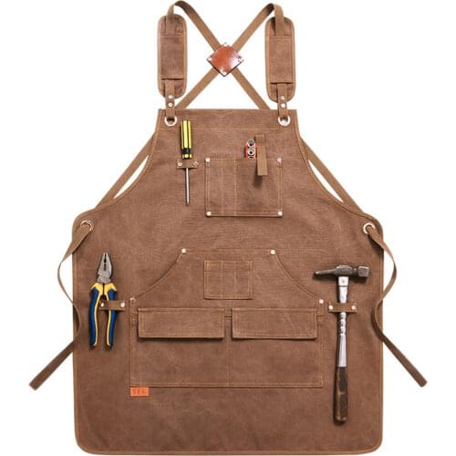 Apron Retro Denim Canvas European and American Style Waist Pastry Baked Florist Coffee Shop Work Clothes Shop Clothes