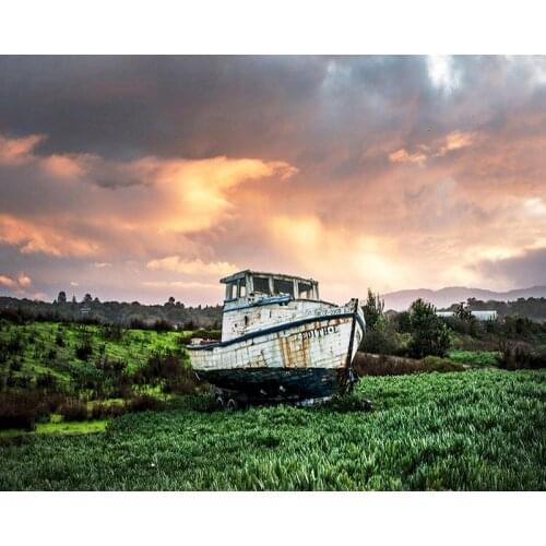 GATYZTORY Frame Boat Landscape DIY Painting By Numbers Modern Home Wall Art Canvas Painting For Living Room Decor