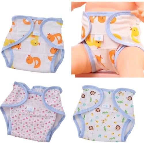 Cotton Adjustable Infant Diaper Cover Cartoon Printing Baby Nappies Washable Cloth Reusable Breathable 0-24M Boys Girls Diapers