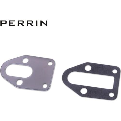 SBC Chrome Fuel Pump Mounting Plate With Gasket 283 305 327 350 383 400 SB for Chevy