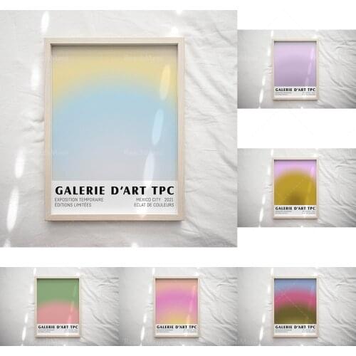 Color Burst Art Print Gradient Pastel Poster Abstract Artwork