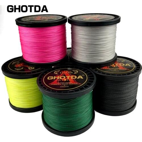 GHOTDA 8 strands 4 strands fishing line braid pe multifilament 100m 300m 500m