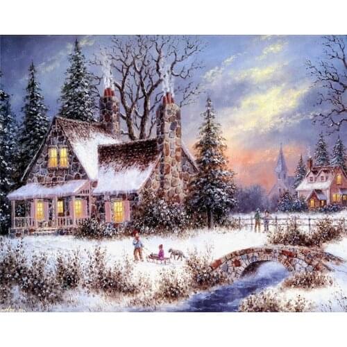 A16631 11CT/14CT/18CT/25CT/28CT tree patterns Counted Cross Stitch DIY Cross Stitch Kits Embroidery Needlework Sets