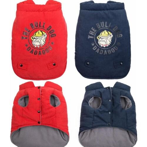 New Dog Bulldog Pug Dogs Clothes For Small Medium Dogs Yorkshire Schnauzer Warm Winter Pet Puppy Coat Jacket Clothing Ropa Perro