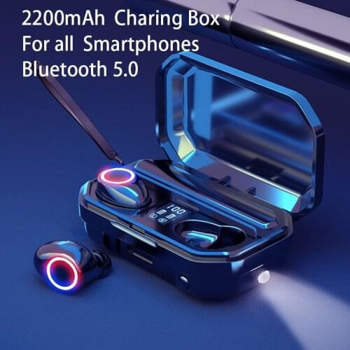 M12 Original TWS Wireless Bluetooth Headphones 9D Stereo HIFI Headset LED Display Noise Reduction Music Sport Earphone For Phone