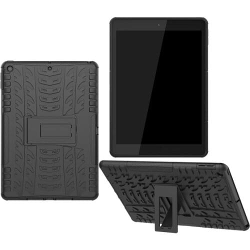 Stand Hard PC Hybrid Soft TPU Back Cover Case For Apple iPad 10.2 2019 Armor Tablet Protector Skin