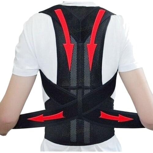 Straight Back Support Belt Back Waist Posture Corrector Adjustable Adult Correction Belt Waist Trainer Shoulder Lumbar Brace