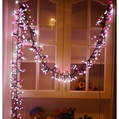 [Seven Neon]5M 300leds warm white&pink Firecracker LED curtain Fairy Light,LED String Light for Christmas/Halloween/Wedding