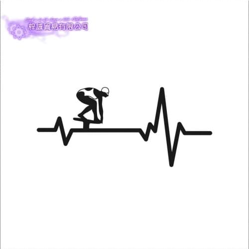 Blood Women Swimming Wall Sticker Vinyl Swim Wall Decals Pegatina Decor Mural Home Decoration Sticker Pulse Swimmer Car Decal