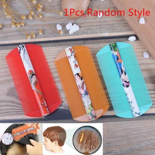 1Pc Styling Tools Lice Comb Encryption Grate Both Sides Dandruff Hair Care Brush